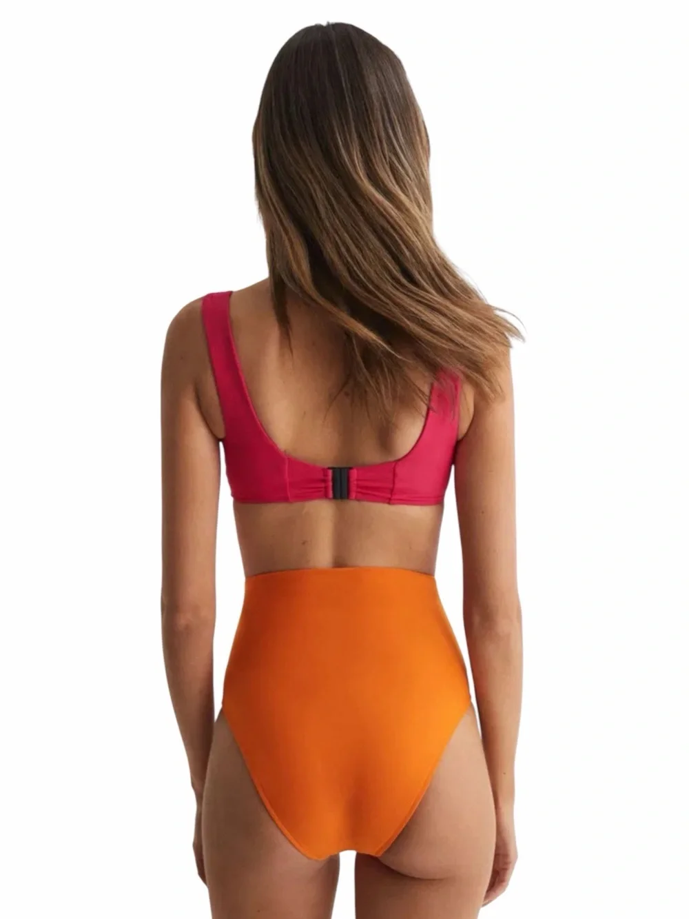 NWT Bondi Born Lola Bikini Sculpture Top Azalea Pink Size L